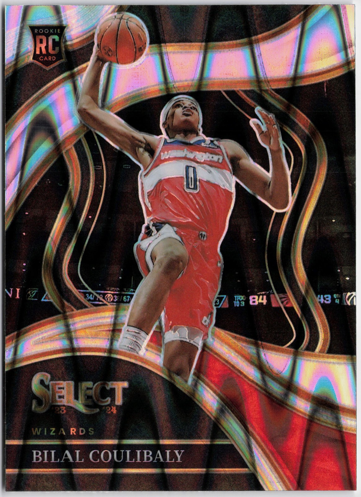 2023-24 Panini Select #268 Bilal Coulibaly Tectonic Prizms RC Rookie