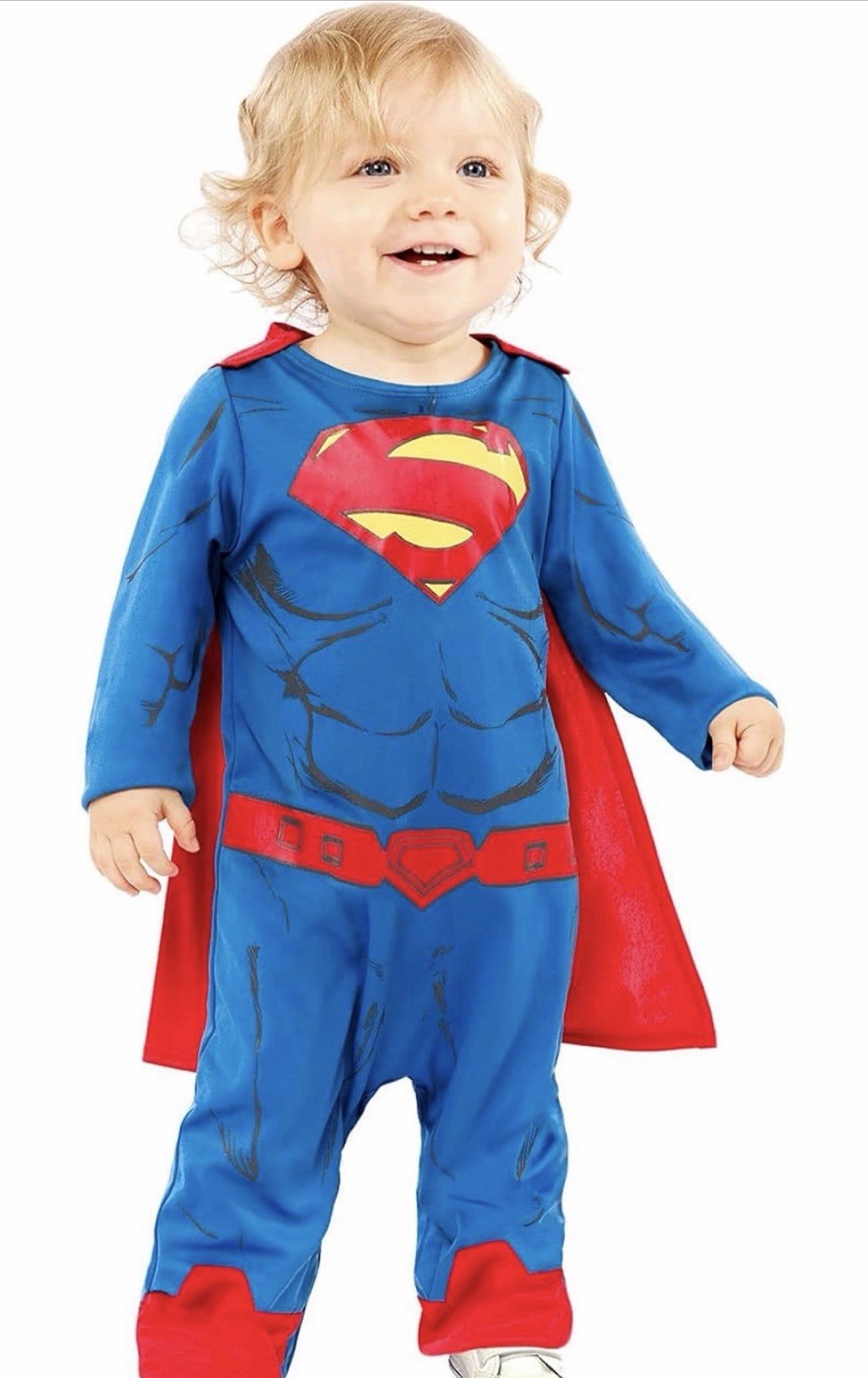 Amscan Superman Costume Official DC Licensed 12-18 months Children’s Fancy Dress