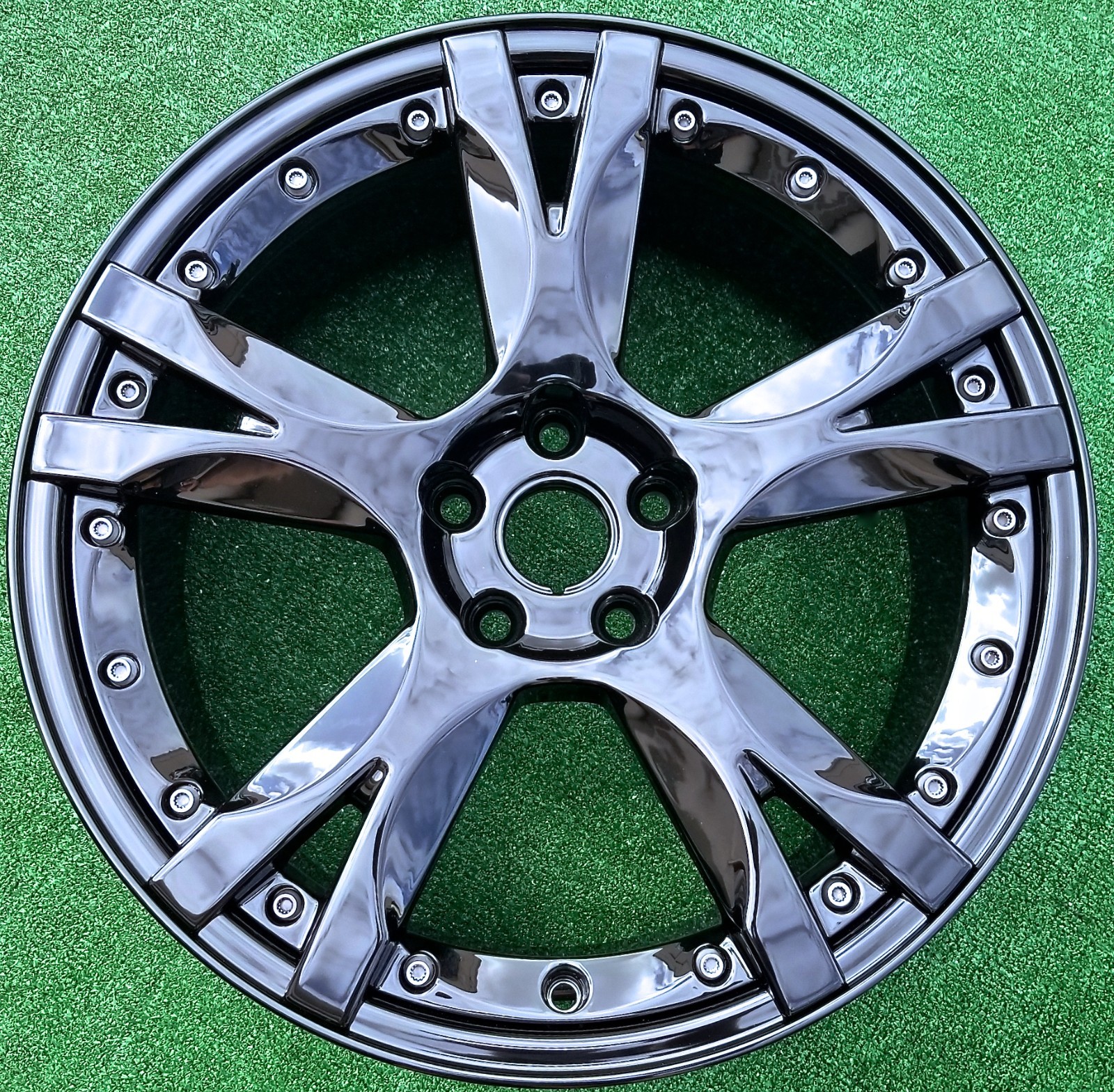 Factory Lamborghini Gallardo LP560 Wheel Callisto Black OEM 19 Front 400601017CA