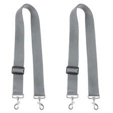  2pcs Adjustable Snare Drum Strap Nylon Shoulder Belt With Hooks For Marching