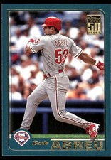 Bobby Abreu 2001 Topps #487 Phillies MLB READ FREE SHIPPING AutographDen