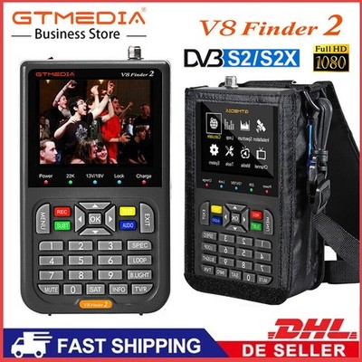 GTMEDIA V8 Finder2 HD Satelliten DVB-S2/S2X Signalfinder 3,5 LCD Sat Messgerät