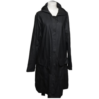 Rains, Regenmantel, Damen, Größe: L/XL, Schwarz, Polyester/Polyurethan #nTt