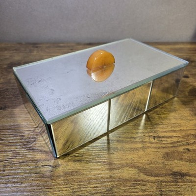 1930s Art Deco Mirrored Jewelry/Trinket Box