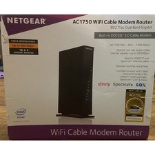 Netgear AC1750 WiFi Cable Modem Router C6300 