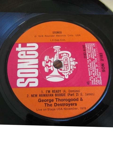 George Thorogood EP So Much Trouble I'm Ready Sonet Label SON-2183 Import - Image 3 of 3