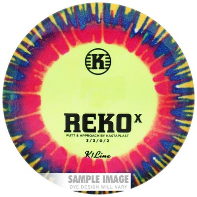 New Kastaplast Tie-Dye K1 Reko X Putter Golf Disc - COLORS WIL VARY