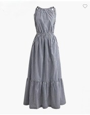 J. Crew Tie-shoulder midi dress Sz 4 NAVY NWT MSRP:$$148