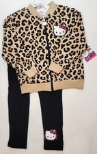 NWT Girl's Hello Kitty 3 Piece Set Jacket, Top  Pants Size 5/6