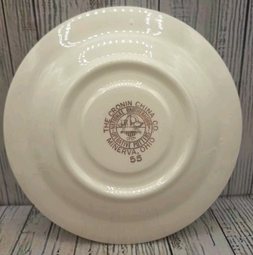 5 Vintage Saucer The Cronin China Co. Ohio 55 - Picture 8 of 13