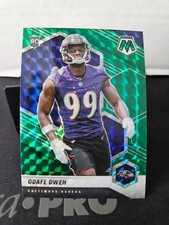 2021 Panini Mosaic Odafe Oweh Green Mosaic Prizm Rookie RC #354 Baltimore Ravens