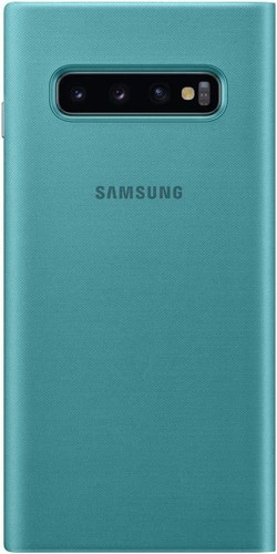 Genuine / Official Samsung Galaxy S10 LED View Case / Cover - Green - New - Afbeelding 4 van 4