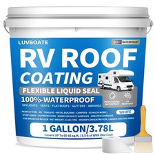 RV Roof Coating White 1 Gallon, Solar Reflective Sealant, Waterproof Flexible...