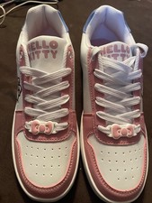 Hello Kitty by Sanrio Leather Style Girls Tennis Shoes Size 11 New Never Worn