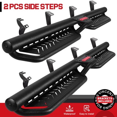 2-Stairs Running Boards For 2022-2026 Toyota Tundra Crew Max Drop Side Step
