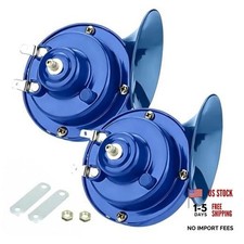 2 PCS 110 DB Super Loud Train Horn, 12V Security Alarm Waterproof Speaker, Car