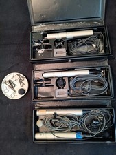 4 lav mikes -- 3 three Sony ECM-55b and 1 one Sony ECM-77b lav mikes
