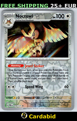 Noctowl - PRE #078/131 SV: Prismatic Evolutions Reverse Holo matazo NM