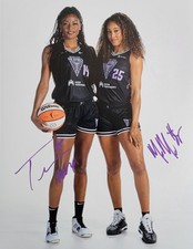 MONIQUE BILLINGS & TEMI FÁGBÉNLÉ Signed 8.5 x 11 Photo WNBA Basketball
