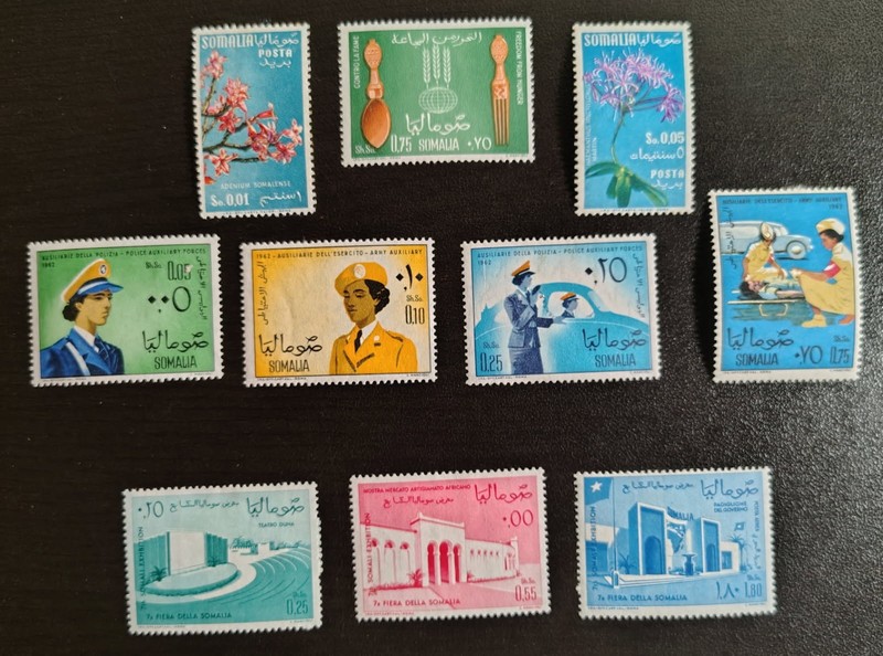 Nice Somalia Stamp Lot of 10. Scott's #s 98/ /C92. MH. sal's stamp store.