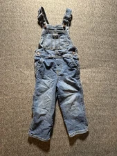 Osh Kosh Boys Denim Jean Overalls 3t Worn Free Shipping
