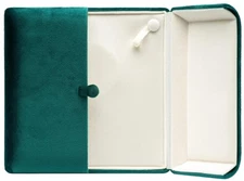 COWFEX Velvet Big Chunky Pearl Necklace Gift Box Showcase Jewelry Storage Cas...