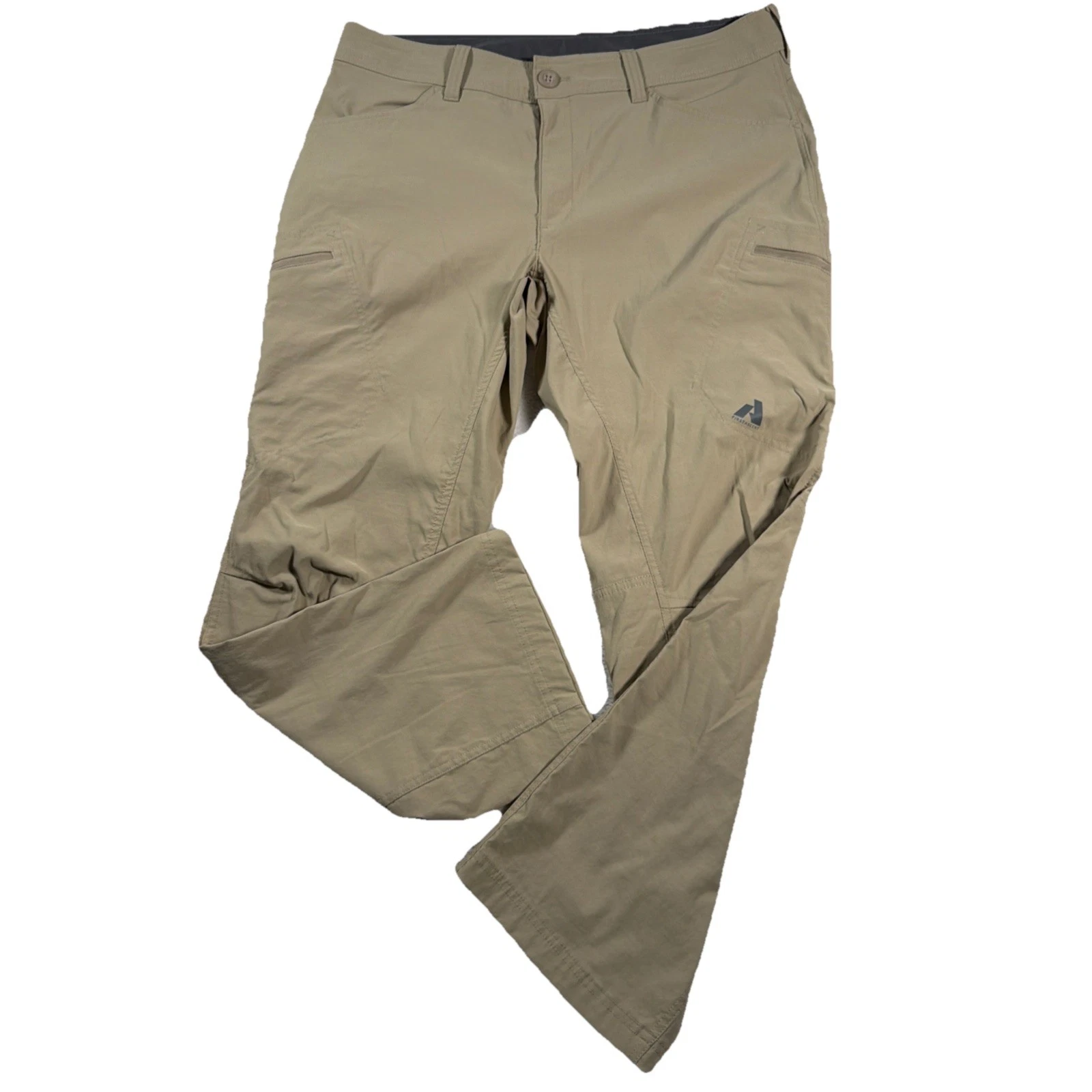Eddie Bauer Pants Mens 36x30 Beige First Ascent Cargo Stretch Hike Camp Fishing