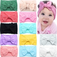 C LLOT Super Stretchy Soft Knot Headbands 1 Count Pack of 12 , Multi-colored