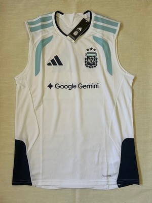 ARGENTINA TEAM MUSCLE TRAINING SHIRT PRO 2026 Sleeveless White