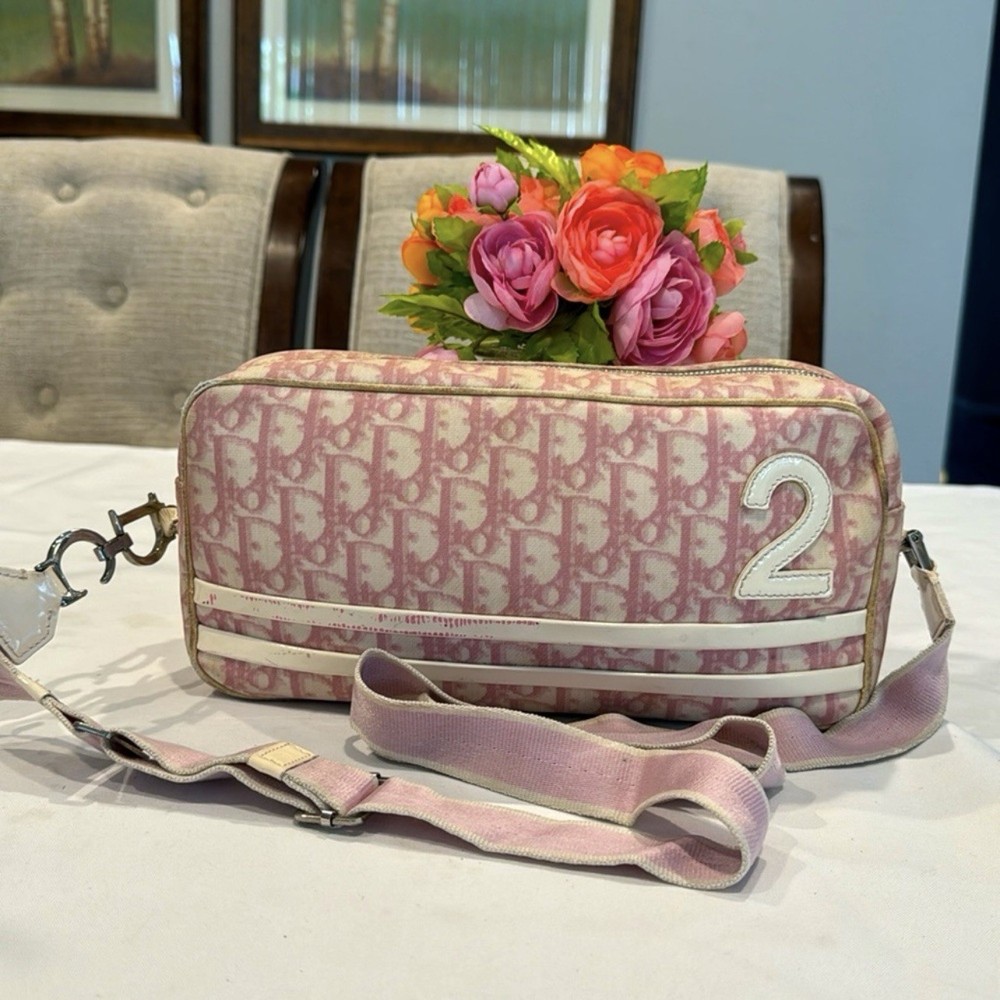 Authentic Dior Trotter crossbody bag includes authenticity card