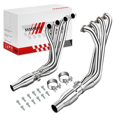 Fit 10-20 Chevry Camaro V8 6.2L 1SS 2SS LS3 2 Piece 4-1 Long Tube Header Exhaust