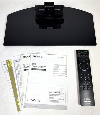 SONY BRAVIA KDL-32BX300 M3B TV Stand ~16.5'' L, Remote RM-YD035 WORKS, & Manuals