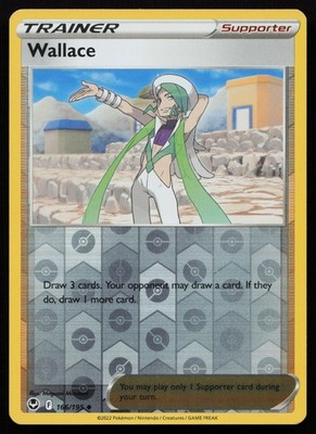 Wallace 166/195 Uncommon SWSH12: Silver Tempest Reverse Holofoil NM