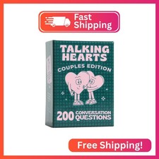 Talking Hearts Conversation Cards - Couple Card Game for Date Nights Travel Ad