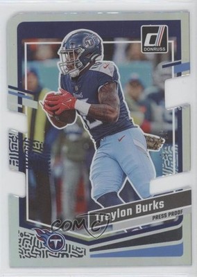2023 Panini Donruss Press Proof Silver Die-Cut 61/75 Treylon Burks #291 0x7k
