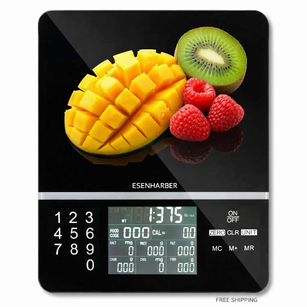 Food Scale with Nutritional Calculator – Digital Kitchen Scale for Diet Tracking