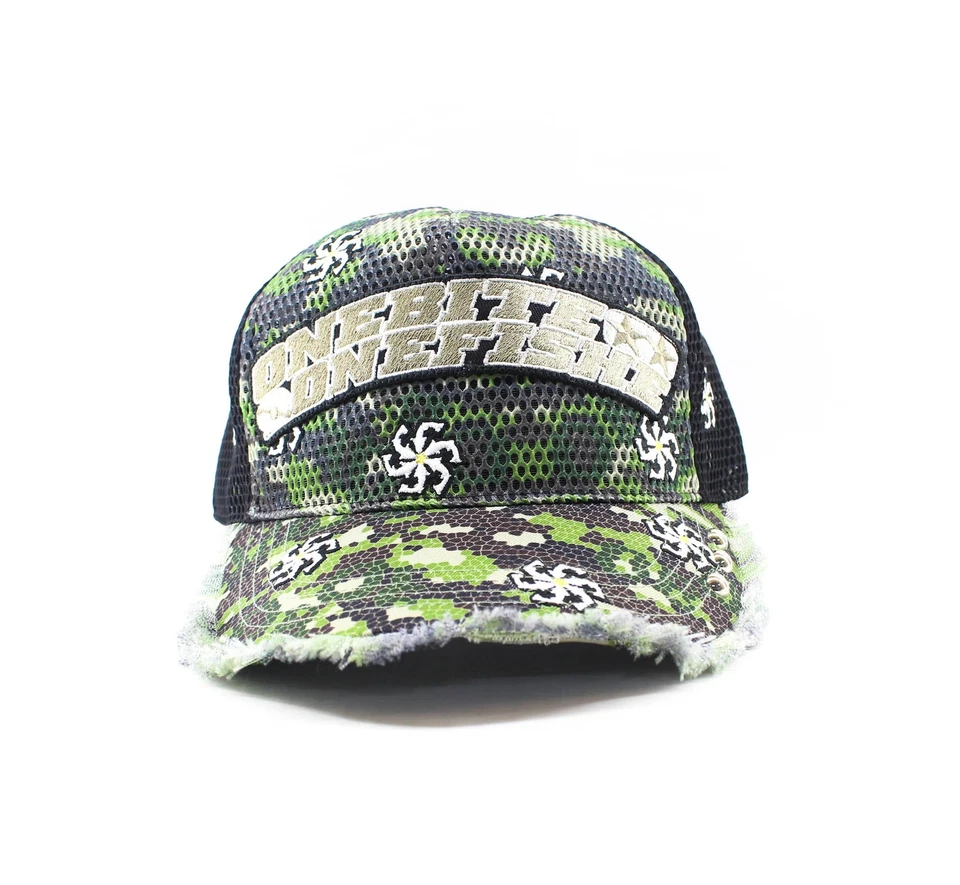 One Bite One Fish OBOF Cap OBOF-23 All Mesh Arch Logo (2046)