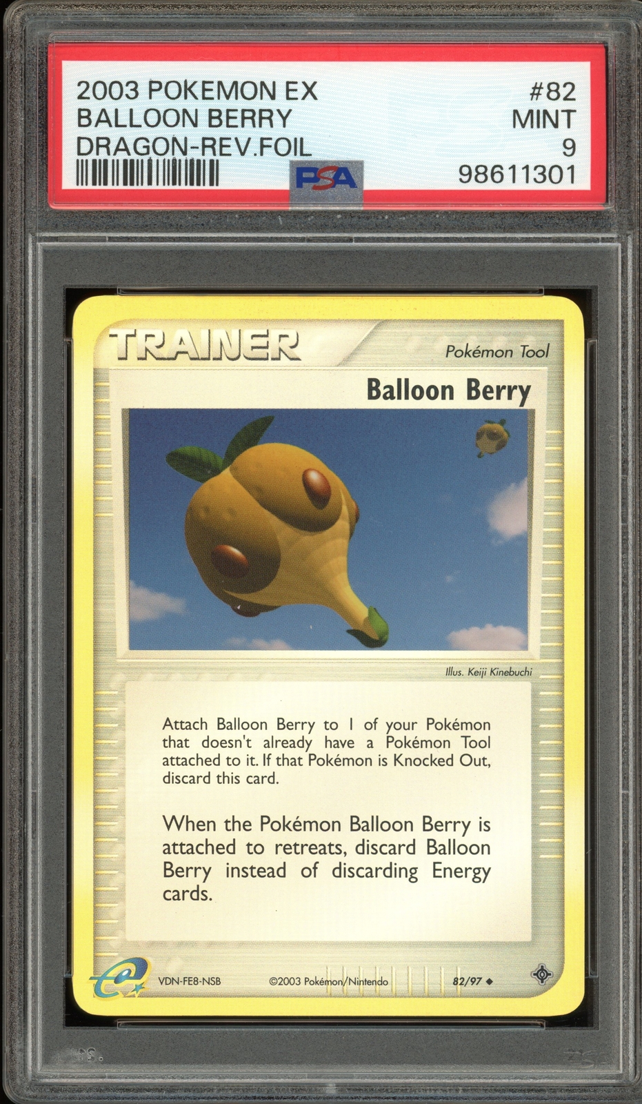 Pokemon Balloon Berry EX Dragon Reverse Holo #82 PSA 9 Mint