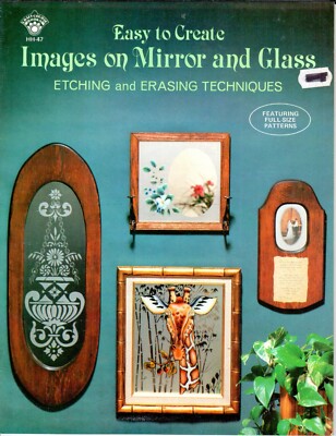 Easy to Create Images on Mirror and Glass Etching & Erasing VTG Craft Book