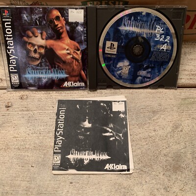 Shadow Man (Sony Playstation 1, 1999) PS1 Missing Back Art Front Art Has Sticker