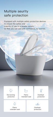 Smart Toilet with Bidet Seat Auto Lid Opening , Digital Display, Elongated NEW - Picture 17 of 21