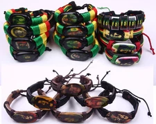 Rasta Bob Marley One Love Jamaica Reggae Music Bracelet