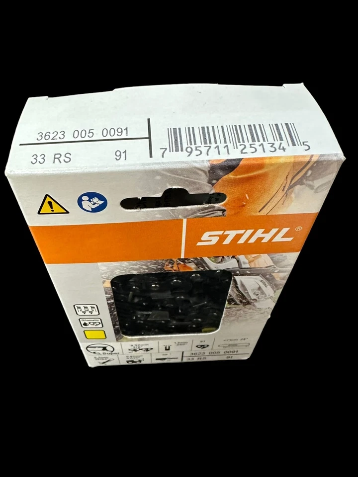 MOTOSIERRA 33RS 91 STIHL CADENA CINCEL COMPLETO 28 IN BAR HOJA 3/8 CALIBRE .50 AGRESIVA Foto 4 de 4