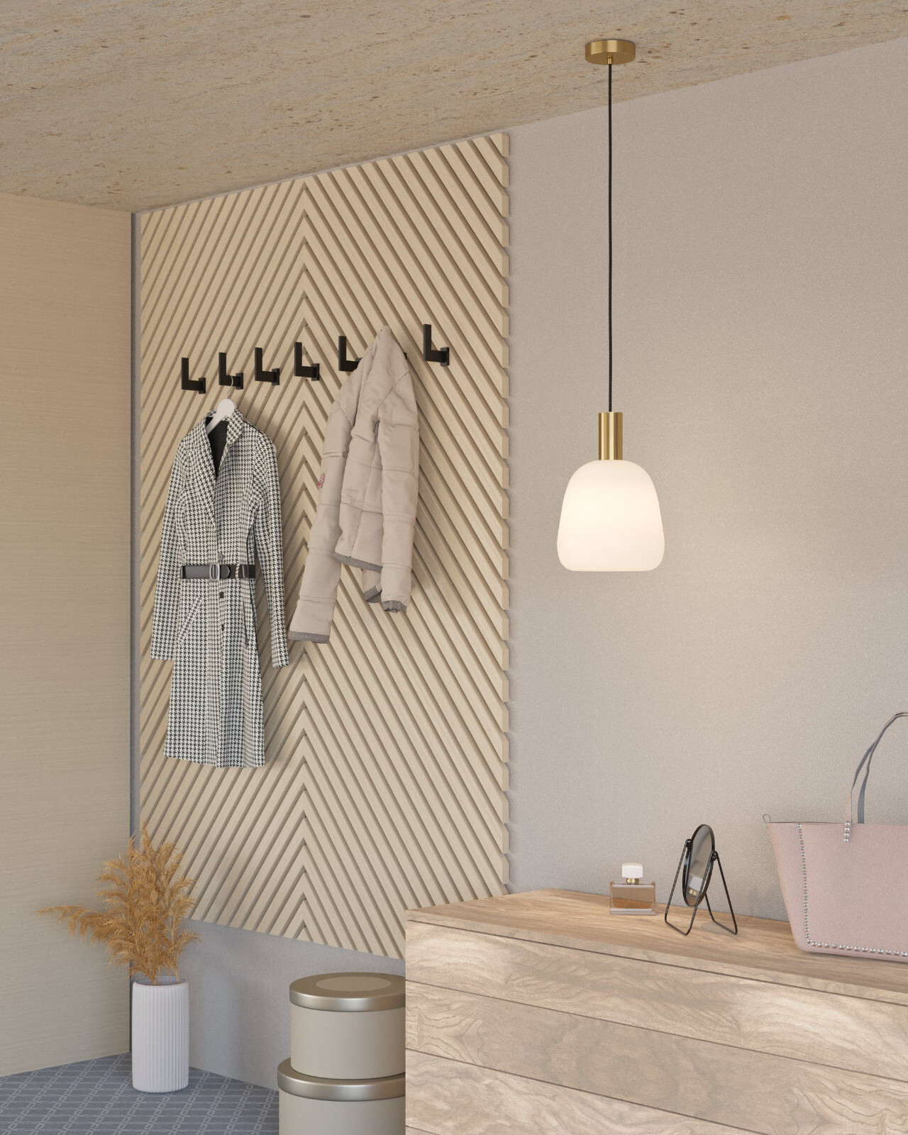 Sospensione Moderna Oro Satinato GL1733 E27 | Lampadario Metallo 22cm