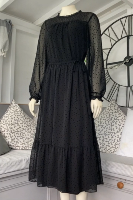 Fat Face Monica Spot Black Polka Dot Swiss Embroidered Midi Tiered Hem Dress 10 | eBay Fat Face Monica Spot Black Polka Dot Swiss Embroidered Midi Tiered Hem Dress 10 | eBay