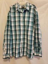 Eddie Bauer Shirt Men's XL Collared Plaid Long Sleeve Button Down Classic Fit