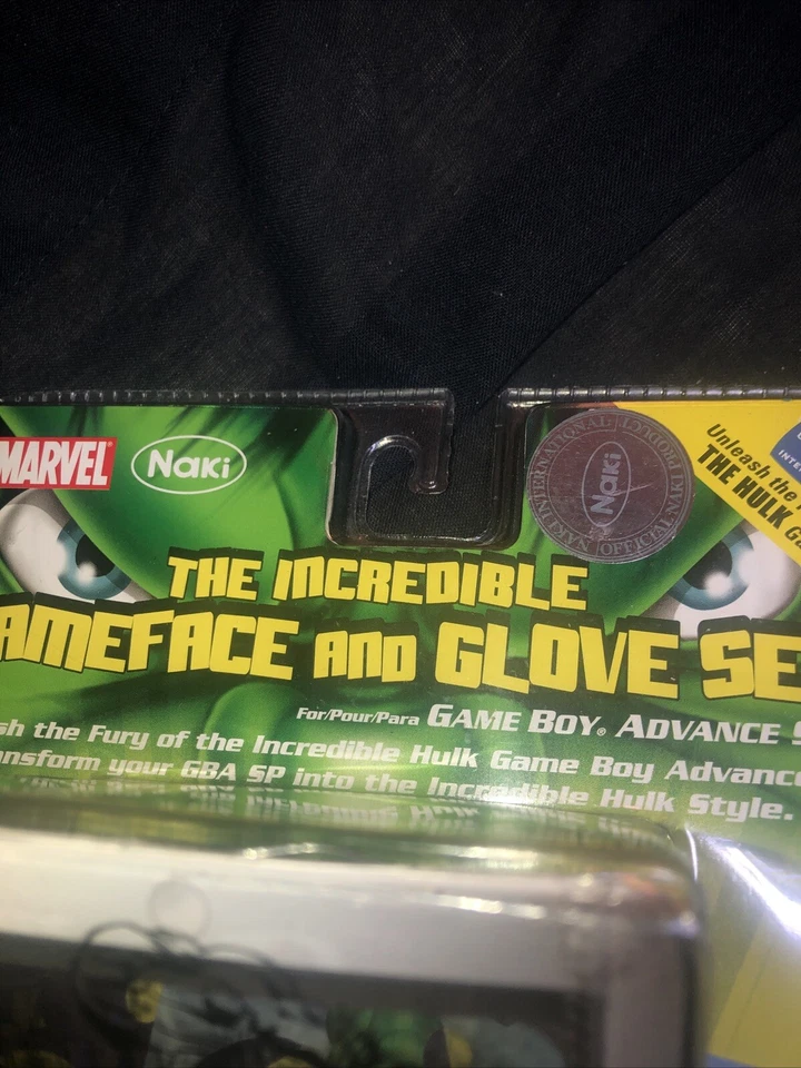 New Naki Nintendo Gameboy Advance SP Accessory Hulk Gameface & Glove SMASH - Image 3 of 4