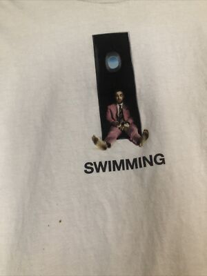 Mac Miller Swimming Album Tee Sz Medium White | eBay