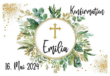 Hochzeit Konfirmation eßbar Tortenaufleger Bild Party Deko personalisiert Name