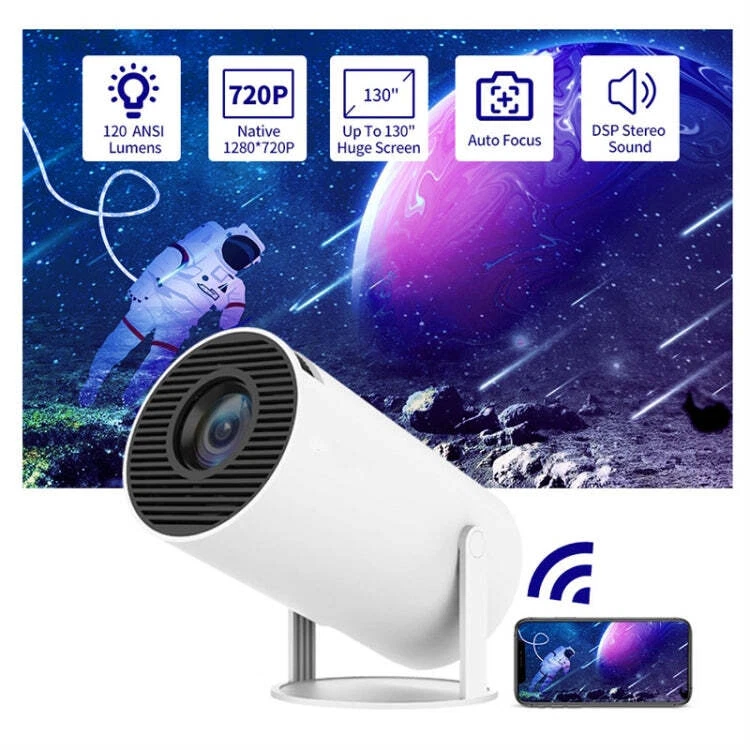 HY300 Smart Projector Android 11.0 System 120 Lumen Portable Projector, US Plug, - Image 4 of 4